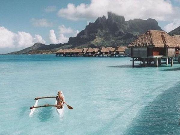 Famous for its aqua-centric luxury resorts, Society Island Bora Bora
