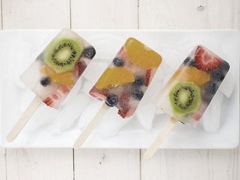 Fresh Fruit + Coconut Pops