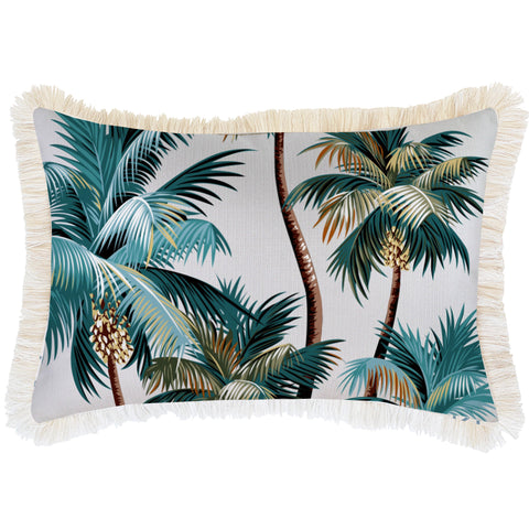 Cushion Cover-With Piping-Palm Trees Natural-45cm x 45cm