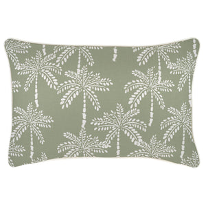 Cushion Cover-With Piping-Cabana Palms Sage-35cm x 50cm