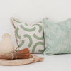 Cushion Cover-With Piping-Cabana Palms Seafoam-45cm x 45cm