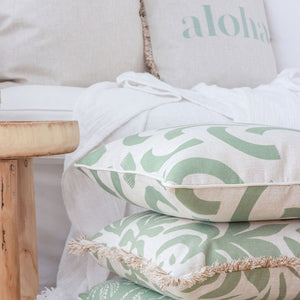 Cushion Cover-With Piping-Muse Sage-45cm x 45cm