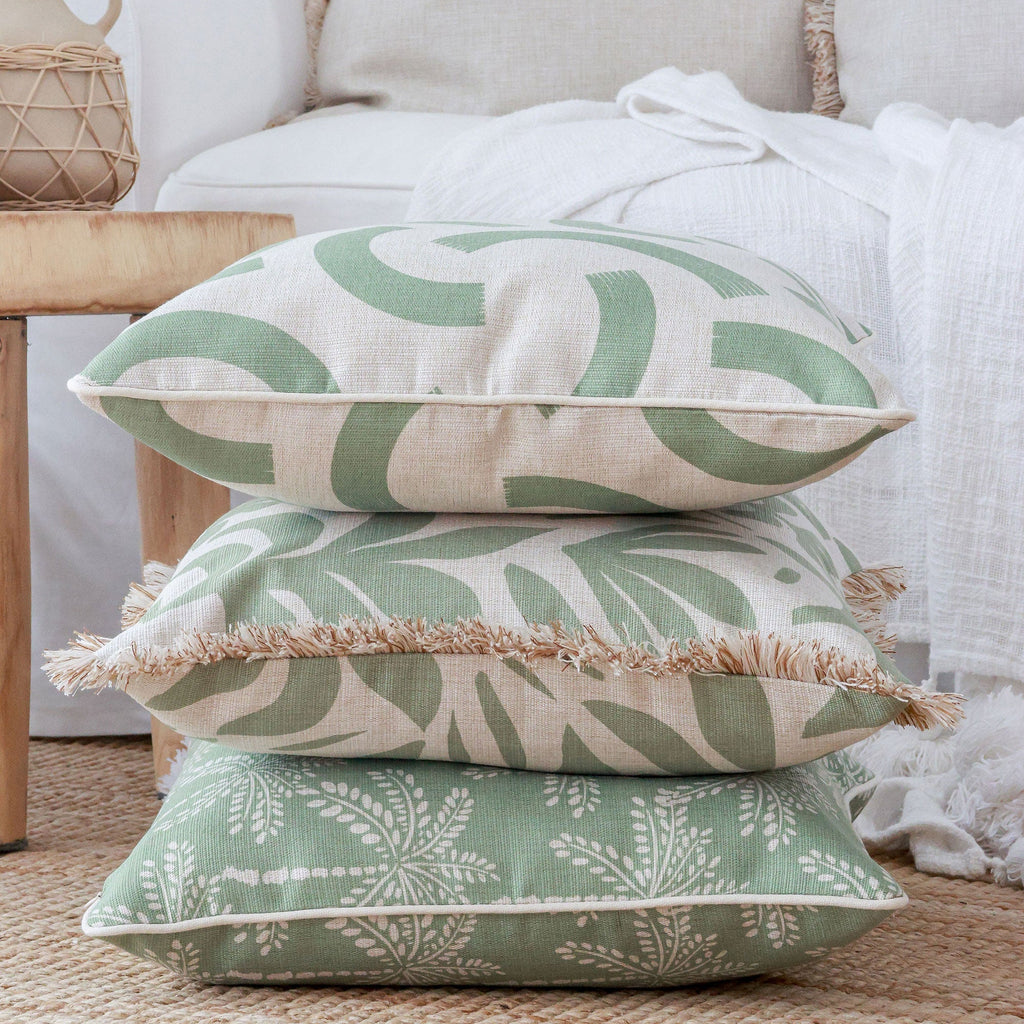 Cushion Cover-With Piping-Muse Sage-35cm x 50cm