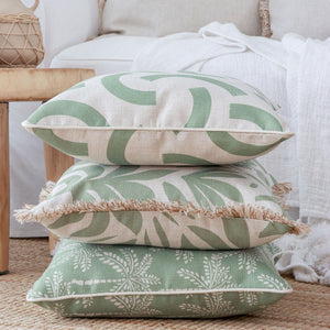 Cushion Cover-With Piping-Muse Sage-45cm x 45cm