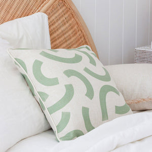 Cushion Cover-With Piping-Muse Sage-60cm x 60cm