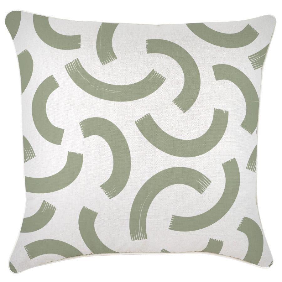Cushion Cover-With Piping-Muse Sage-60cm x 60cm