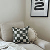 Cushion Cover-With Piping-Check Palm Kale-45cm x 45cm