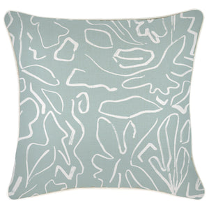Cushion Cover-With Piping-Playa Seafoam-45cm x 45cm