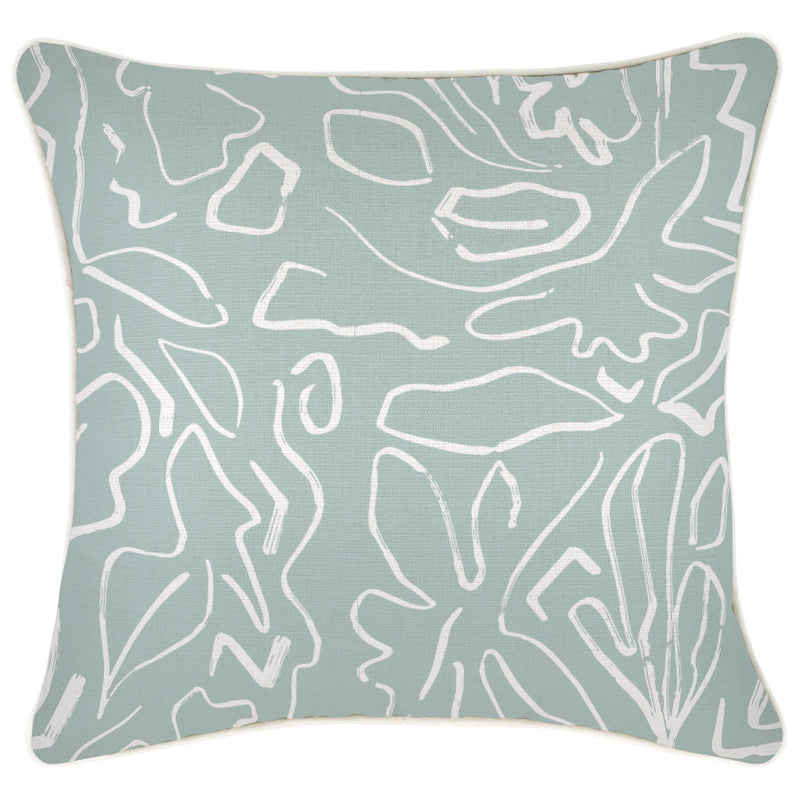 Cushion Cover-With Piping-Playa Seafoam-45cm x 45cm