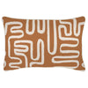 Cushion Cover-With Piping-Maze Rust-35cm x 50cm