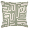 Cushion Cover-With Piping-Maze Sage-60cm x 60cm