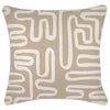 Cushion Cover-With Piping-Maze Taupe-45cm x 45cm