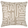 Cushion Cover-With Piping-Maze Taupe-60cm x 60cm