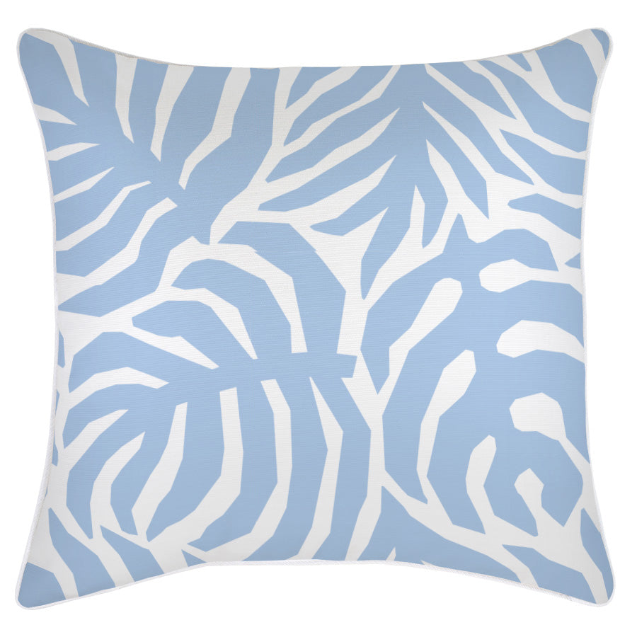 Cushion Cover-With Piping-Casa Palms Blue White-60cm x 60cm