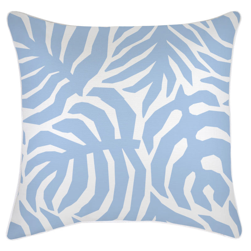 Cushion Cover-With Piping-Casa Palms Blue White-60cm x 60cm