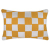 Cushion Cover-With Piping-Check Gold White-35cm x 50cm