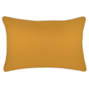 Cushion Cover-With Piping-Solid Gold White-35cm x 50cm