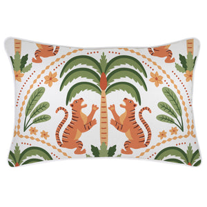 Cushion Cover-With Piping-Tiger Tree White-35cm x 50cm