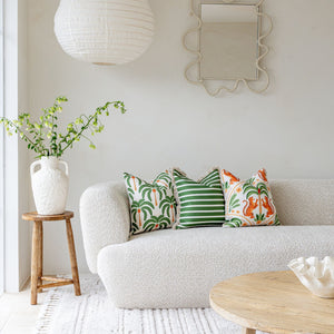 Cushion Cover-With Piping-Tiger Tree White-45cm x 45cm