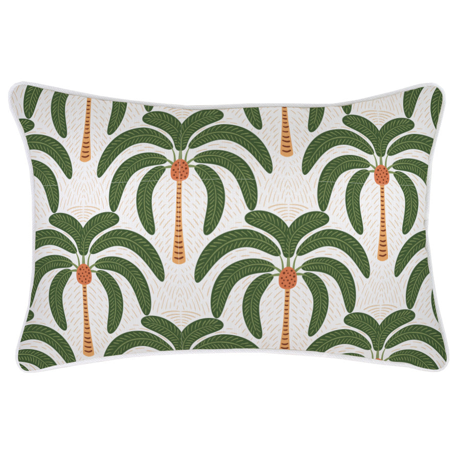 Cushion Cover-With Piping-Costa Del Sol White-35cm x 50cm