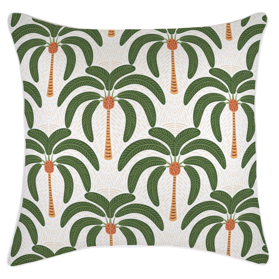 Cushion Cover-With Piping-Costa Del Sol White-60cm x 60cm