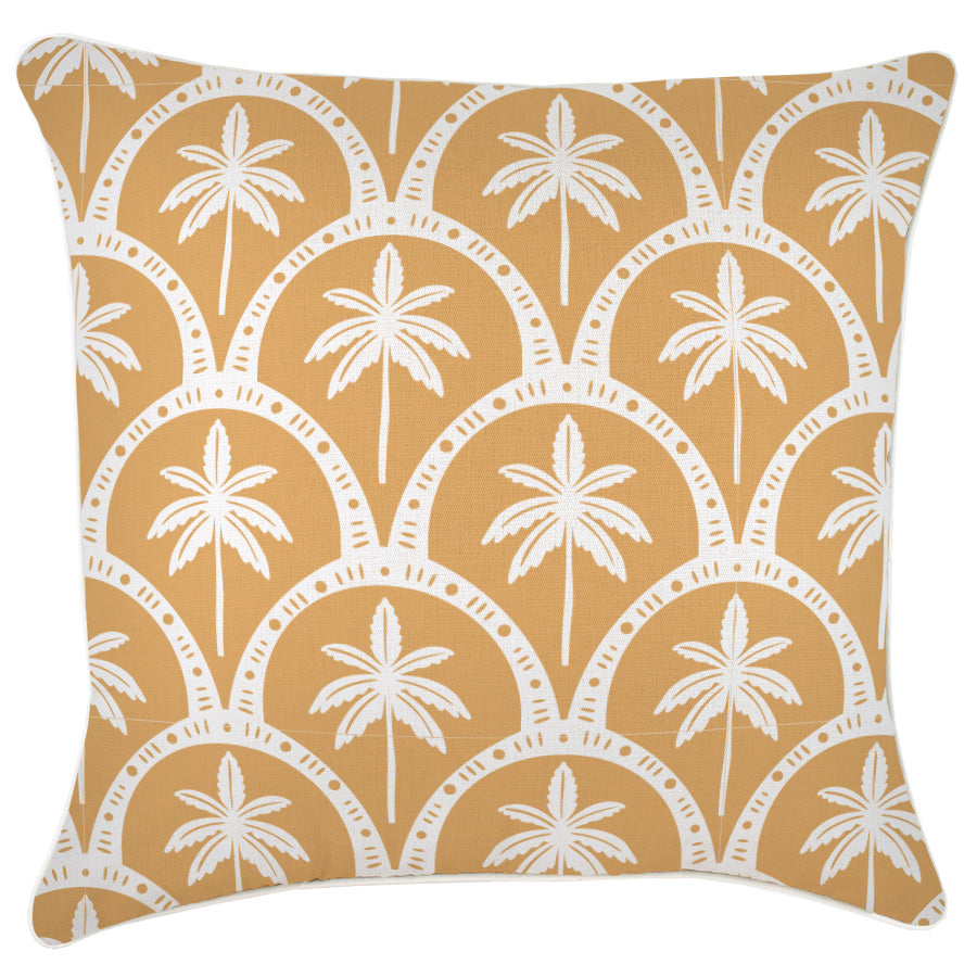 Cushion Cover-With Piping-Corfu Mustard-60cm x 60cm