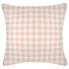 Cushion Cover-Coastal Fringe-Ginglam Peach-45cm x 45cm