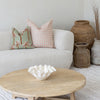 Cushion Cover-With Piping-Ginglam Peach-60cm x 60cm