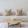 Cushion Cover-With Piping-Ginglam Peach-60cm x 60cm