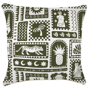Cushion Cover-With Piping-Naxos Eucalyptus-60cm x 60cm