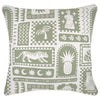 Cushion Cover-With Piping-Naxos Sage-45cm x 45cm