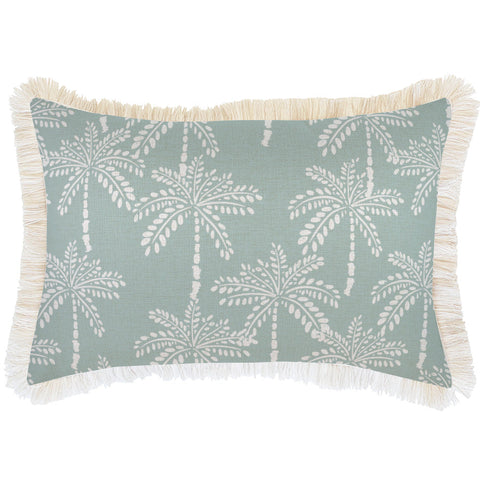 Cushion Cover-Coastal Fringe-Tahiti Seafoam-45cm x 45cm