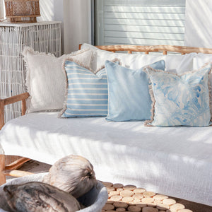 Cushion Cover-Coastal Fringe-Santorini-45cm x 45cm