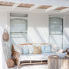 Cushion Cover-Coastal Fringe-Santorini-45cm x 45cm