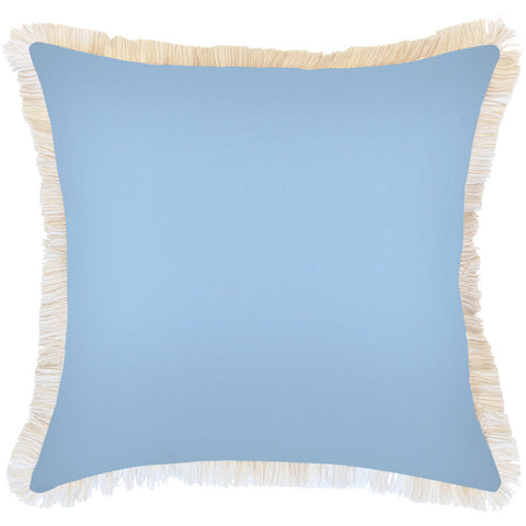 Cushion Cover-Coastal Fringe Deck-Stripe-Beige-45cm x 45cm