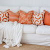Cushion Cover-Coastal Fringe-Muse Burnt Orange-45cm x 45cm