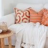 Cushion Cover-Coastal Fringe-Muse Burnt Orange-45cm x 45cm