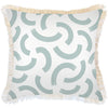 Cushion Cover-Coastal Fringe-Muse Seafoam-60cm x 60cm