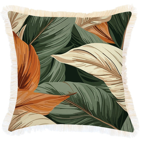 Cushion Cover-Coastal Fringe Natural-Pacifico-35cm x 50cm