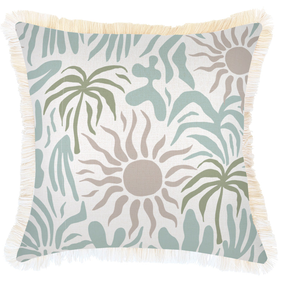 Cushion Cover-Coastal Fringe-Soleil-45cm x 45cm