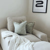 Cushion Cover-Coastal Fringe-Playa Sage-45cm x 45cm