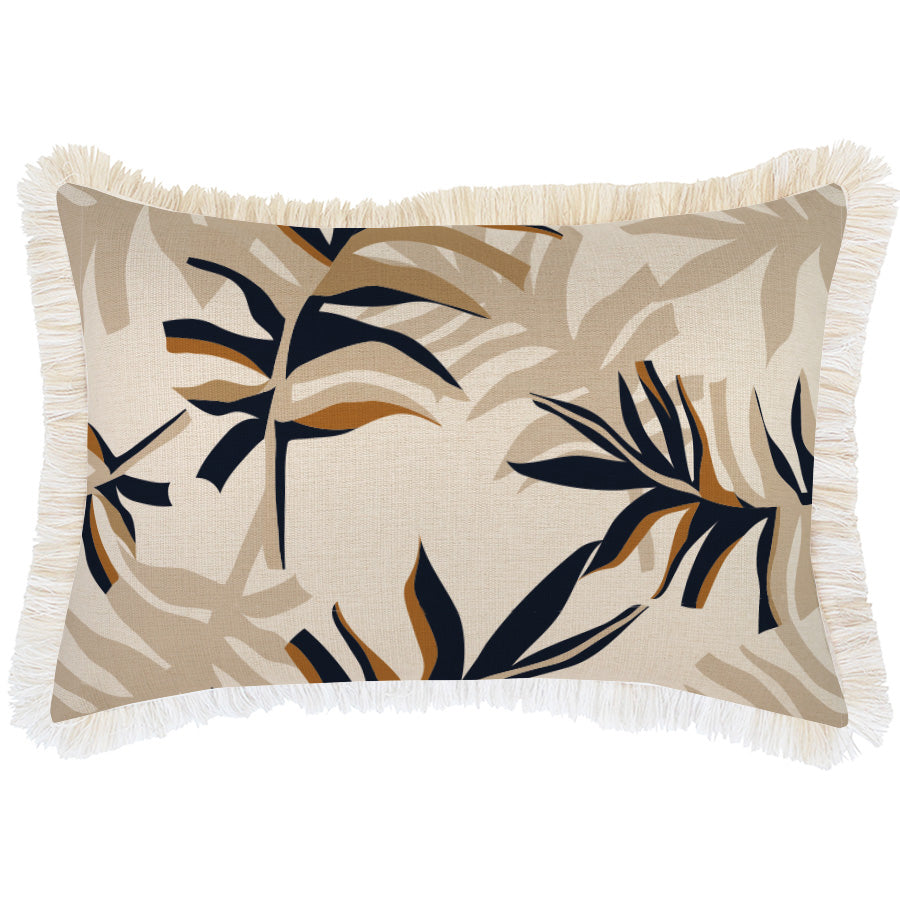 Cushion Cover-Coastal Fringe-Alfresco Beige-35cm x 50cm
