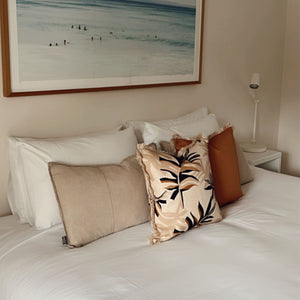 Cushion Cover-Coastal Fringe-Alfresco Beige-45cm x 45cm