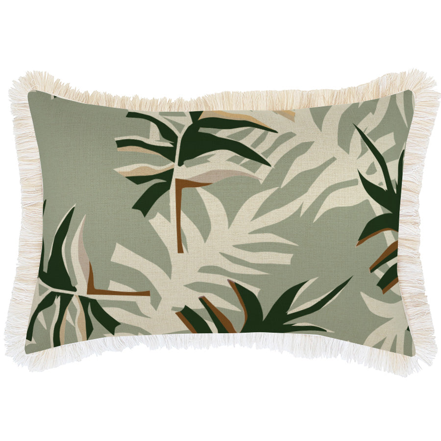 Cushion Cover-Coastal Fringe-Alfresco Sage-35cm x 50cm