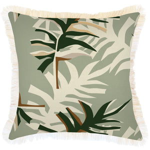 Cushion Cover-Coastal Fringe-Alfresco Sage-45cm x 45cm