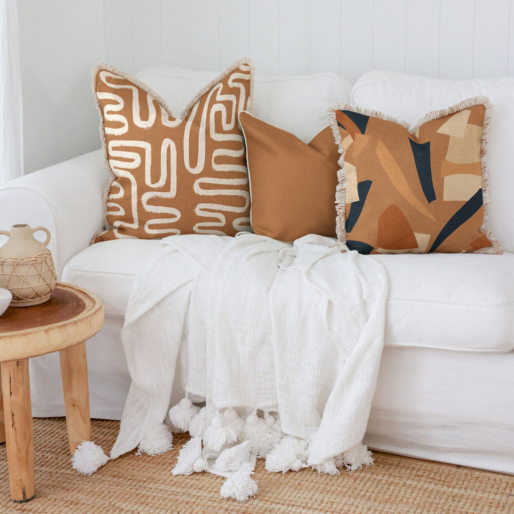 Cushion Cover-Coastal Fringe-Emporio-45cm x 45cm