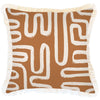 Cushion Cover-Coastal Fringe-Maze Rust-45cm x 45cm