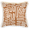 Cushion Cover-Coastal Fringe-Maze Rust-60cm x 60cm