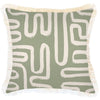 Cushion Cover-Coastal Fringe-Maze Sage-45cm x 45cm