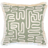 Cushion Cover-Coastal Fringe-Maze Sage-60cm x 60cm